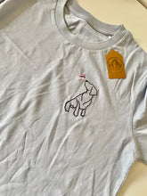 Load image into Gallery viewer, IMPERFECT- Spaniel Butterfly T-Shirt-  light blue / S