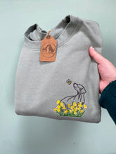 Load image into Gallery viewer, OUTLINE STYLE - Daffodil Dogs Sweatshirt - Embroidered sweater for dog lovers