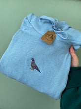 Load image into Gallery viewer, Solo Pigeon Hoodie - Sky Blue - XL
