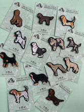 Load image into Gallery viewer, Dog Embroidered Sew on / Iron on Patch - For up-cycling projects.