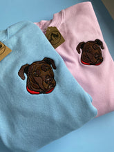 Load image into Gallery viewer, Custom Full Colour Pet Face Embroidered Sweatshirt
