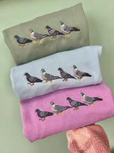 Load image into Gallery viewer, Pigeon Embroidered Sweatshirt - Pigeon gifts for pigeon lovers.
