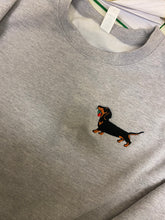 Load image into Gallery viewer, Dachshund Rose Sweatshirt - Grey M + L