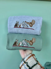 Load image into Gallery viewer, Embroidered Owl Sweatshirt - Barn Owl, Snowy Owl, Horned Owl, Tawny Owl