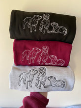 Load image into Gallery viewer, Embroidered Staffy Sweatshirt- Gifts for Staffordshire Bull Terrier lovers