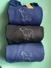 Load image into Gallery viewer, SILHOUETTE STYLE SWEATSHIRT - Various Breeds- Dogs Sweatshirt - Embroidered sweater for dog lovers