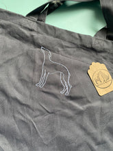 Load image into Gallery viewer, IMPERFECT SIGHTHOUND TOTE BAG - DARK GREY