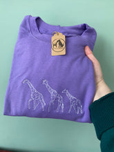 Load image into Gallery viewer, Giraffe sweatshirt - Purple - L