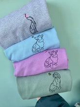 Load image into Gallery viewer, OUTLINE STYLE SWEATSHIRT - Various Breeds- Dogs Sweatshirt - Embroidered sweater for dog lovers