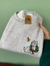 Load image into Gallery viewer, Westie Wreath Sweatshirt - Grey - XL