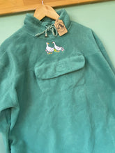Load image into Gallery viewer, PRE-LOVED - Duck Flowers Fleece - Green