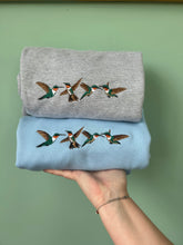 Load image into Gallery viewer, Embroidered Hummingbird Sweatshirt - colourful sweatshirt for bird lovers