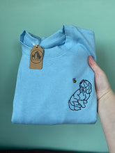 Load image into Gallery viewer, Cavalier Spaniel Outline Sweatshirt - Gifts for cavalier King Charles spaniel owners and lovers.