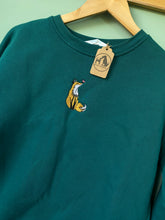 Load image into Gallery viewer, PRE-LOVED ‘fox’ green sweatshirt