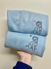 Load image into Gallery viewer, OUTLINE STYLE SWEATSHIRT - Various Breeds- Dogs Sweatshirt - Embroidered sweater for dog lovers