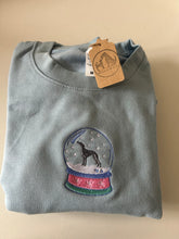 Load image into Gallery viewer, Sighthound Snow Globe Sweatshirt - Sky Blue - M