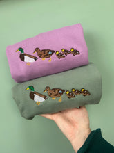 Load image into Gallery viewer, Mallard Duck Sweatshirt- cute little duck family gifts