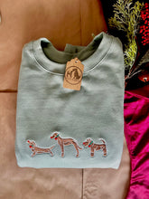 Load image into Gallery viewer, Embroidered Gingerbread Dogs Sweatshirt - Christmas Gifts for dog lovers