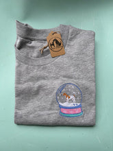 Load image into Gallery viewer, Various Breeds- Christmas Snow Globe Dogs T-Shirt- winter robin Embroidered tee for dog lovers