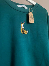 Load image into Gallery viewer, PRE-LOVED ‘fox’ green sweatshirt