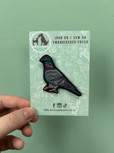 Load image into Gallery viewer, Bird Embroidered Sew on / Iron on Patch - For up-cycling projects.