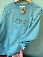 Load image into Gallery viewer, PRE-LOVED - Spring Puppies sweatshirt - Teal