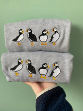 Load image into Gallery viewer, Puffin Embroidered Sweatshirt - Puffin gifts for puffin lovers.