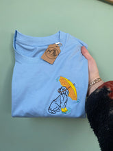 Load image into Gallery viewer, Rainy Day Cockapoo T-Shirt - sky blue - M