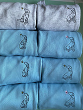 Load image into Gallery viewer, OUTLINE STYLE SWEATSHIRT - Various Breeds- Dogs Sweatshirt - Embroidered sweater for dog lovers