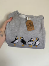 Load image into Gallery viewer, Puffin Sweatshirt - Grey/ m