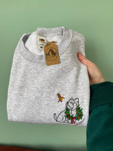 Load image into Gallery viewer, Westie Wreath Sweatshirt - Grey - XL