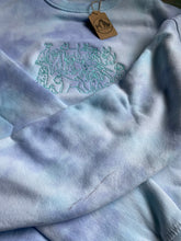 Load image into Gallery viewer, PRE-LOVED tie dye ‘dogs club’ sweatshirt (imperfect- marks on fabric)
