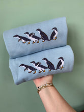 Load image into Gallery viewer, Embroidered Little Blue Penguin Sweatshirt - colourful sweatshirt for bird lovers