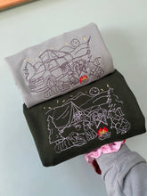 Load image into Gallery viewer, Camping / Campervan Dogs Sweatshirt for dog lovers and adventurers