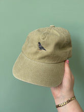 Load image into Gallery viewer, Dinky Bird Embroidered Cap. The cutest mini bird embroidered beanie cap for bird lovers.