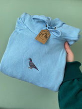Load image into Gallery viewer, Solo Pigeon Hoodie - Sky Blue - XL