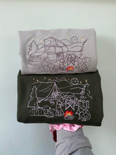 Load image into Gallery viewer, Camping / Campervan Dogs Sweatshirt for dog lovers and adventurers