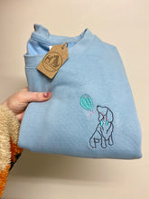 Load image into Gallery viewer, Dog Balloon Sweatshirt - Various Breeds- Embroidered sweater for dog lovers
