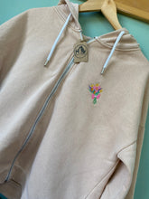 Load image into Gallery viewer, PRE-LOVED - Flower Bunch Zip Up Hoodie - Peach