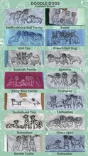 Load image into Gallery viewer, DOODLE STYLE SWEATSHIRT - Various Breeds- Dogs Sweatshirt - Embroidered sweater for dog lovers