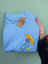 Load image into Gallery viewer, Dogs Rainy Day T-Shirt- Various Breeds- Embroidered tee for dog lovers