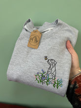 Load image into Gallery viewer, OUTLINE STYLE - Bluebells Dogs Sweatshirt - Embroidered sweater for dog lovers