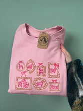 Load image into Gallery viewer, Pink Girly Dog Sweatshirt - Dog Gallery Wall Jumper for Dog Lovers