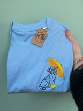 Load image into Gallery viewer, Dogs Rainy Day T-Shirt- Various Breeds- Embroidered tee for dog lovers
