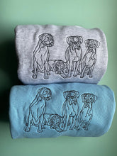 Load image into Gallery viewer, DOODLE STYLE SWEATSHIRT - Various Breeds- Dogs Sweatshirt - Embroidered sweater for dog lovers