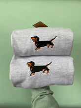 Load image into Gallery viewer, Embroidered Dachshund Sweatshirt - Gift for Sausage dog owners/ lovers