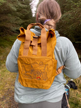 Load image into Gallery viewer, Camping Dogs Backpack - for Dog Lovers and Owners- colourful embroidered compact rucksack for your adventures