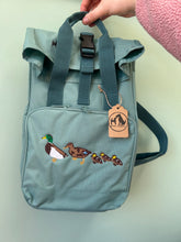 Load image into Gallery viewer, Colourful Birds Backpack for Bird Lovers and Owners- colourful embroidered compact rucksack for your adventures