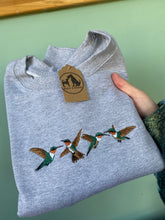 Load image into Gallery viewer, Embroidered Hummingbird Sweatshirt - colourful sweatshirt for bird lovers