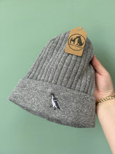 Load image into Gallery viewer, Dinky Bird Beanie hat. The cutest mini dog embroidered beanie hat for bird lovers